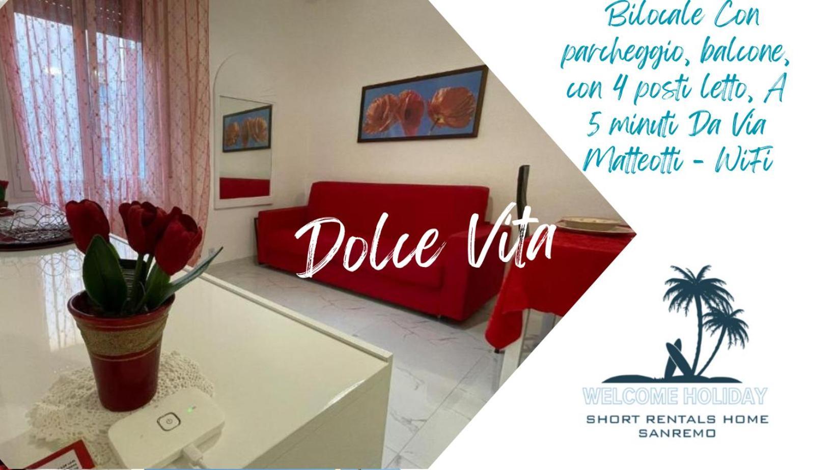 Wh - Dolce Vita - Bilocale - 5 Minuti Dal Centro - Parcheggio Gratuito - Wifi Санремо Экстерьер фото